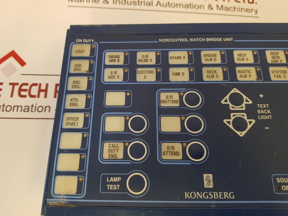 Kongsberg Norcontrol 8100141 Display Wcu Alarm Groups
