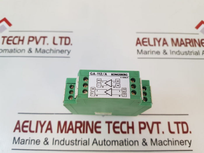 Kongsberg Ga-112/A Dual Thermocouple Amplifier 0-600°C