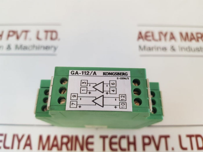 Kongsberg Ga-112/A Dual Thermocouple Amplifier 0-600°C