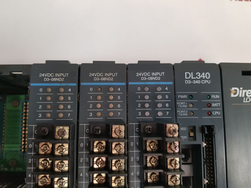 Direct Logic Unit Koyo Direct Logic 305 D3-10B-1,Dl340 D3-340 Cpu,D3-08Nd2,D3-08Ta-1 Pow ...