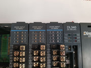 Koyo Direct Logic 305 D3-10B-1,Dl340 D3-340 Cpu,D3-08Nd2,D3-08Ta-1 Power