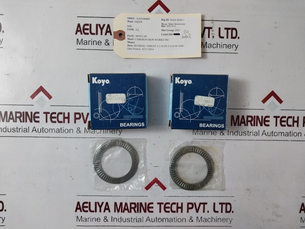 Lot Of 10X Koyo Nta-2840 L125 Thrust Roller Bearing