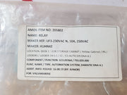 Kuhnke Z396 Relay W/Socket Uf3-230Vac N 10A 250Vac
