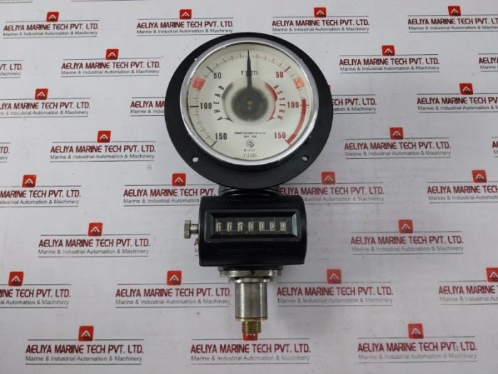 Kuramoto Instrument 942532 Tachometer 1:1.565 150-0-150 Rpm