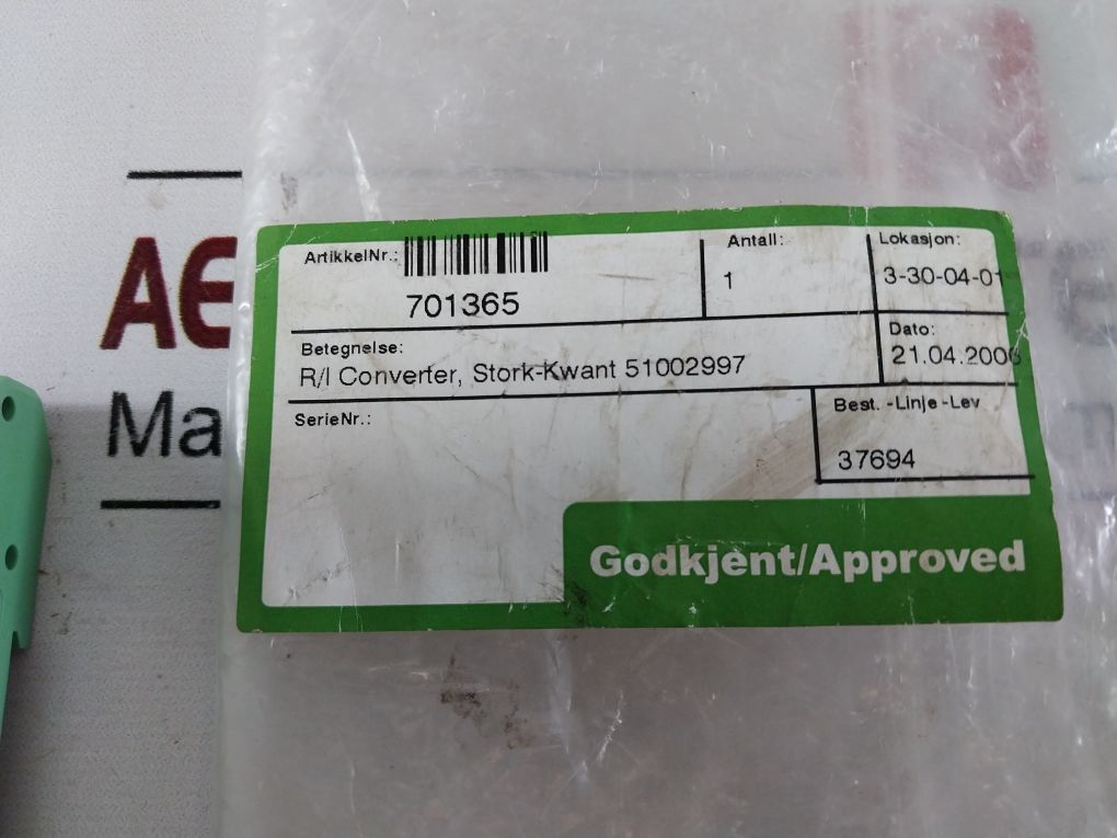 Kwant Controls 51002997 R/I Converter 701365