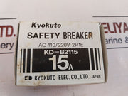 Kyokuto Kd-b2115 2 Pole Safety Breaker Ac 110/220 V 15A