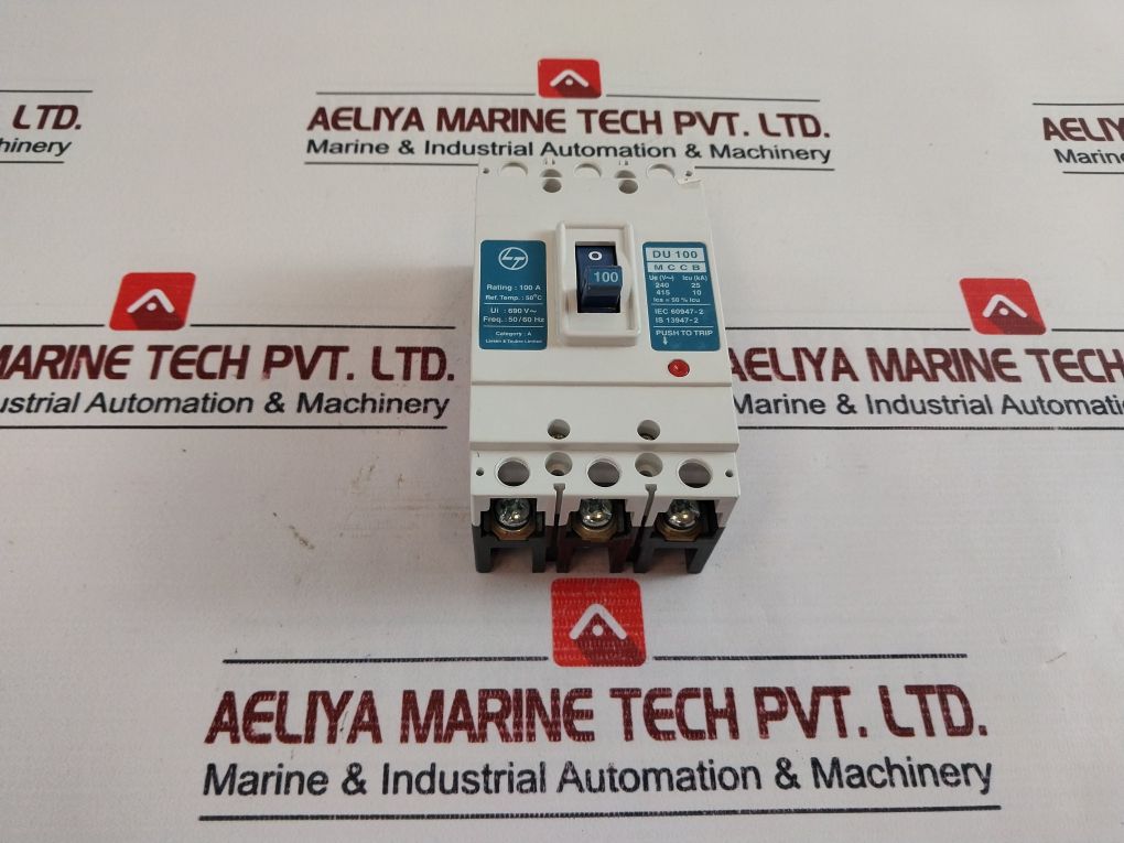L&T Du 100 Mccb Thermal Magnetic 100A 690V 50/60Hz