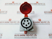 Legrand 555289 Panel Mounting Socket Inclined Outlet 32A-6H/200-346V 240-415V