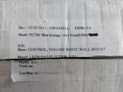 Legrand Electric Au0100-whdm-v1 In-wall Speaker Volume Control With Box