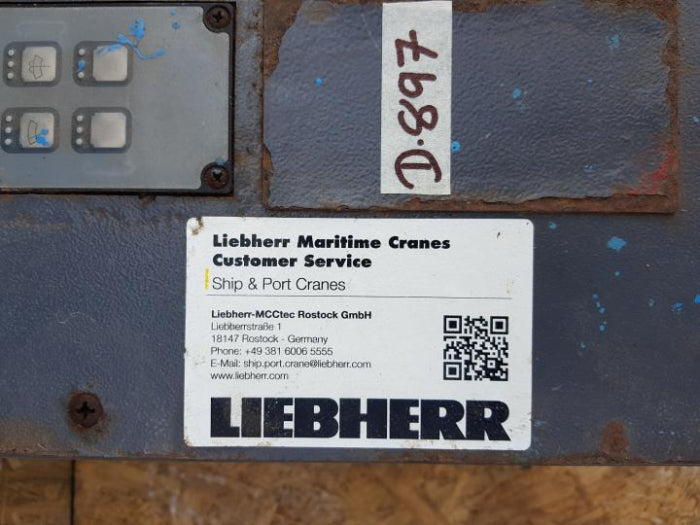 Liebherr Crane Controller Module W/ 10571114 (Joystick), 10446150 Pme1 ...