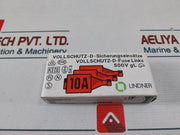 Lot Of 5X Lindner 597.0107 Fuse Cartridge 10A 500V