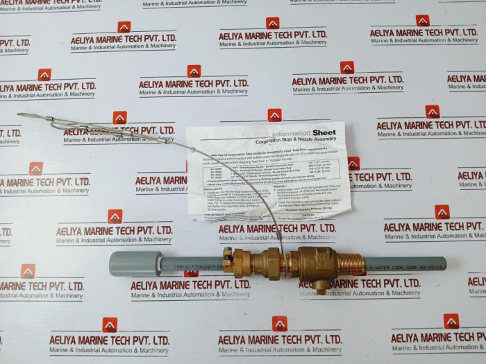 Lmi 49287 Corporation Stop & Nozzle Assembly 3/4" Npt Cpvc Nozzle Bronze