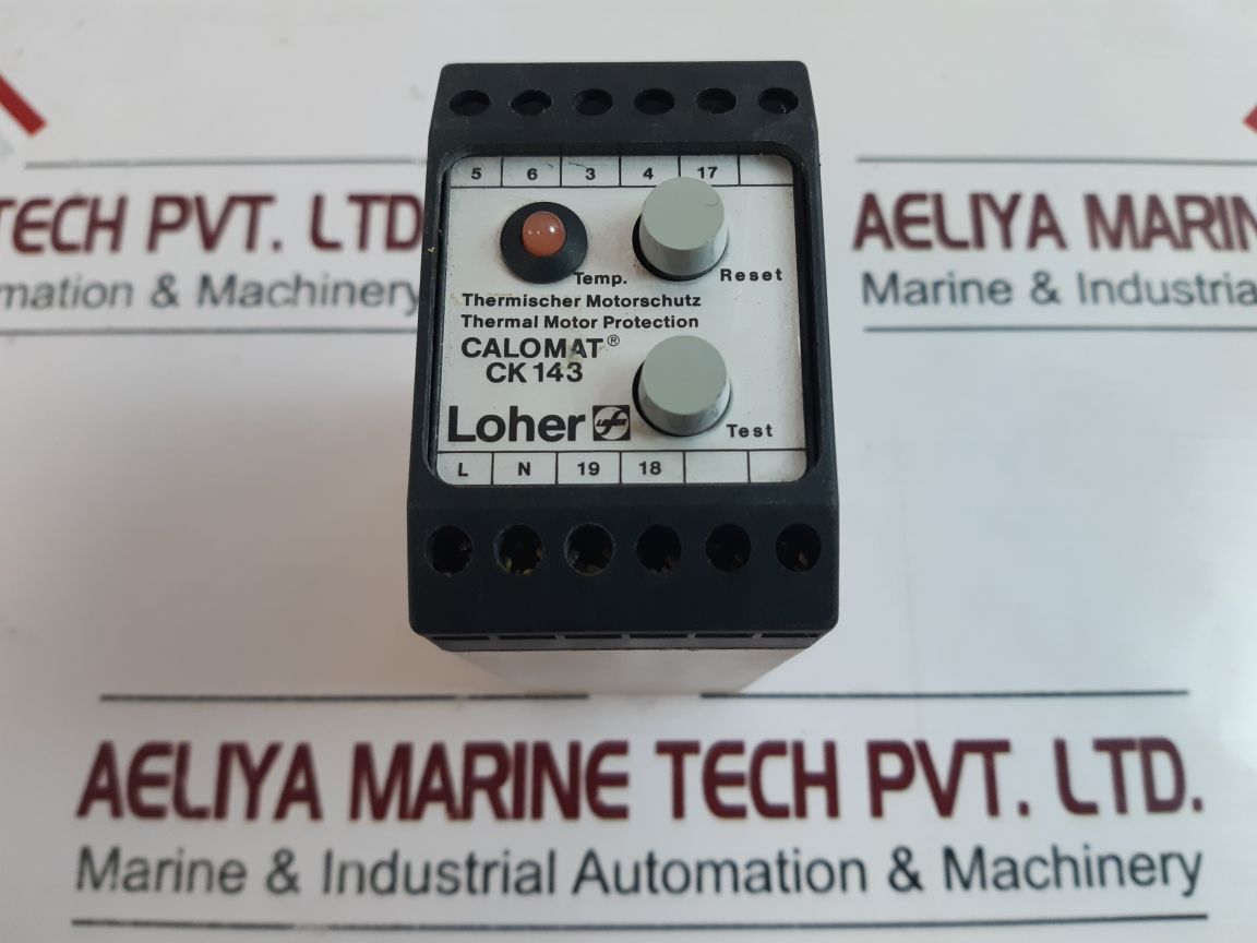 Loher Calomat Ck 143 Thermal Motor Protection Contactor