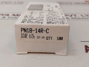 Lot Of 100X Panduit Pn18-14R-c Pressure Terminal Connector