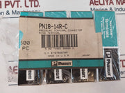 Lot Of 100X Panduit Pn18-14R-c Pressure Terminal Connector