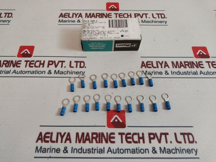 Lot Of 100X Panduit Pv14-56R-c Ring Terminal 600V