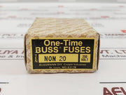 Lot Of 10X Bussmann Non-20 One Time Fuse 250 Volt