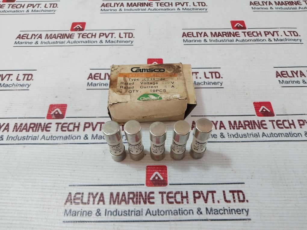 Lot Of 10X Camsco Rt14-32 Fuse Link 6A 500V
