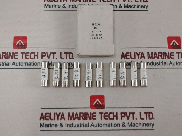 Lot Of 10X Eia 14X51 Fuse 10A ~500V