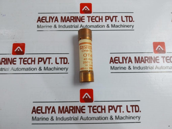 Lot Of 10X Ferraz Shawmut Ot40 One-time Fuse Class K-5 40 Amp 250V 3 Inches