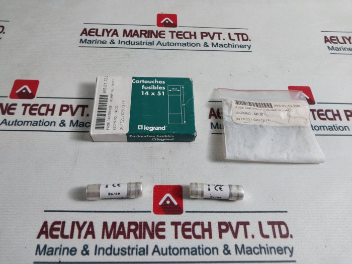 Lot Of 10X Legrand 145 20 Fuse Cartridge I1 100Ka 20Amp