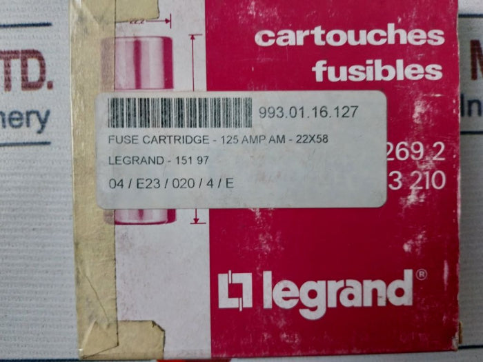 Lot Of 10X Legrand 151 97 Cartridges Fuse