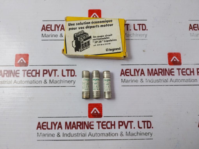 Lot Of 10X Legrand 269-2 Fuse Cartridge, 2A 500V, Cei 269 2-nfc 63 210