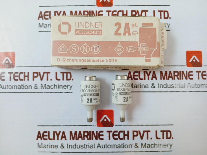 Lot Of 10X Lindner Full Protection D-fuse Links 2A 500V
