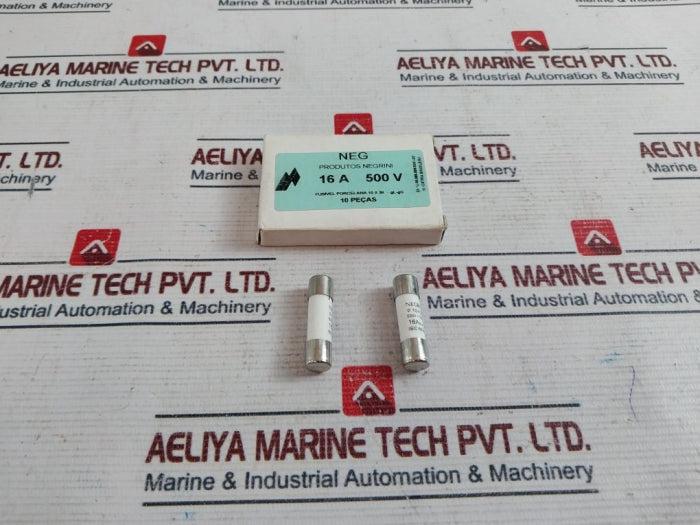 Lot Of 10X Negrini Ø 10X38 Porcelain Fuse 16A 500V