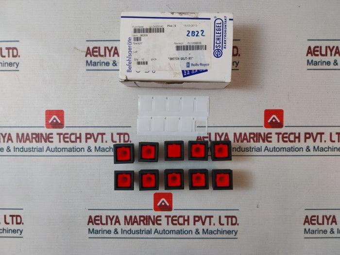 Schlegel Qxjt-rt Push Button Head With Light-red 96309