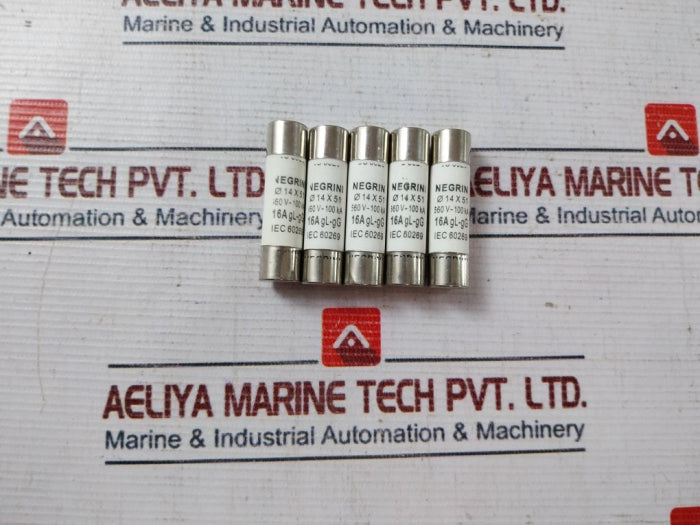Lot Of 11X Negrin Ø14 X 51 Cartridge Fuse 16A 600V