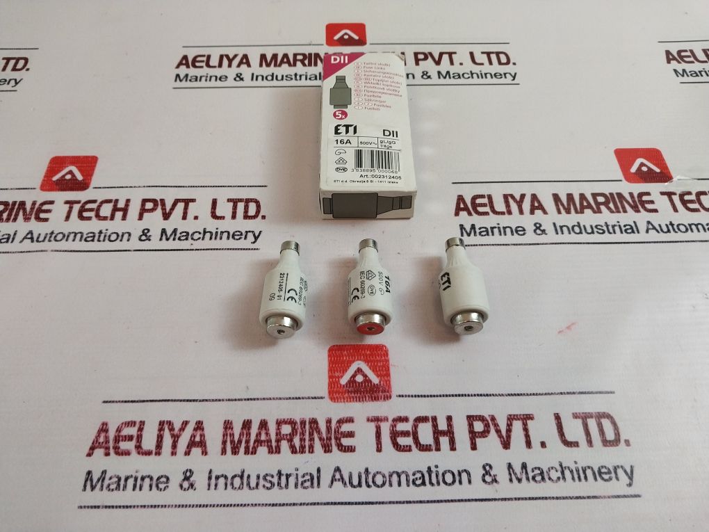 Lot Of 12X Eti 2312405-01 Fuse Links Gg 16A 500V