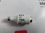 Lot Of 12X Eti 2312405-01 Fuse Link Gg 16A 500V