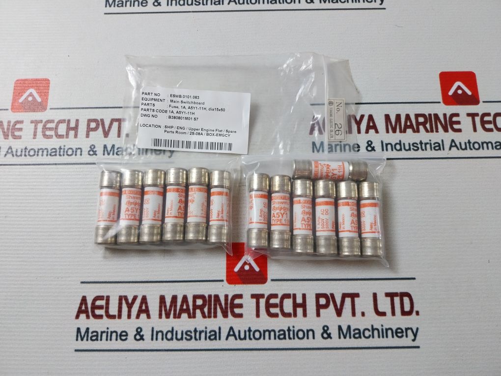 Lot Of 13X Gould Shawmut A5Y1 Fuse A5Y1-11H 1Amp