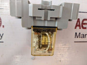 Lot of 3X IDEC RH2B-UL Power Relay With Base DC24V 10A
