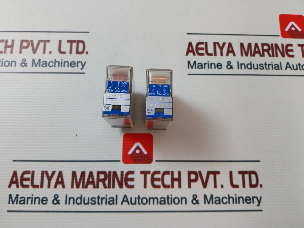 Lot Of 2X Amra Mti Rcme16 T Relay 110Vdc