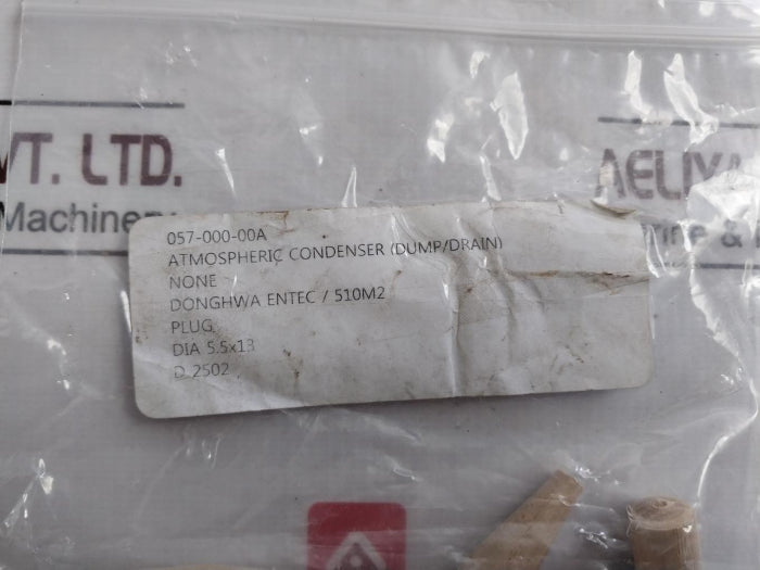 lot-of-2x-donghwa-entec-plug-for-atmospheric-condenser-dump-drain-dia-5-5x13