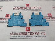 Lot Of 2X Finder 34.81.7.060 Relay With 93.01.7.060 Socket 6A 300V