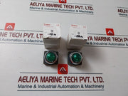 Lot Of 2X Idec Apn133G Indicator Light Green Control Unit 250V