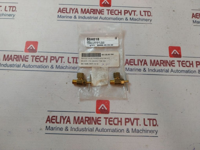 Lot Of 2X Parker Nv104C-4-2 Angle Needle Valve 96H018