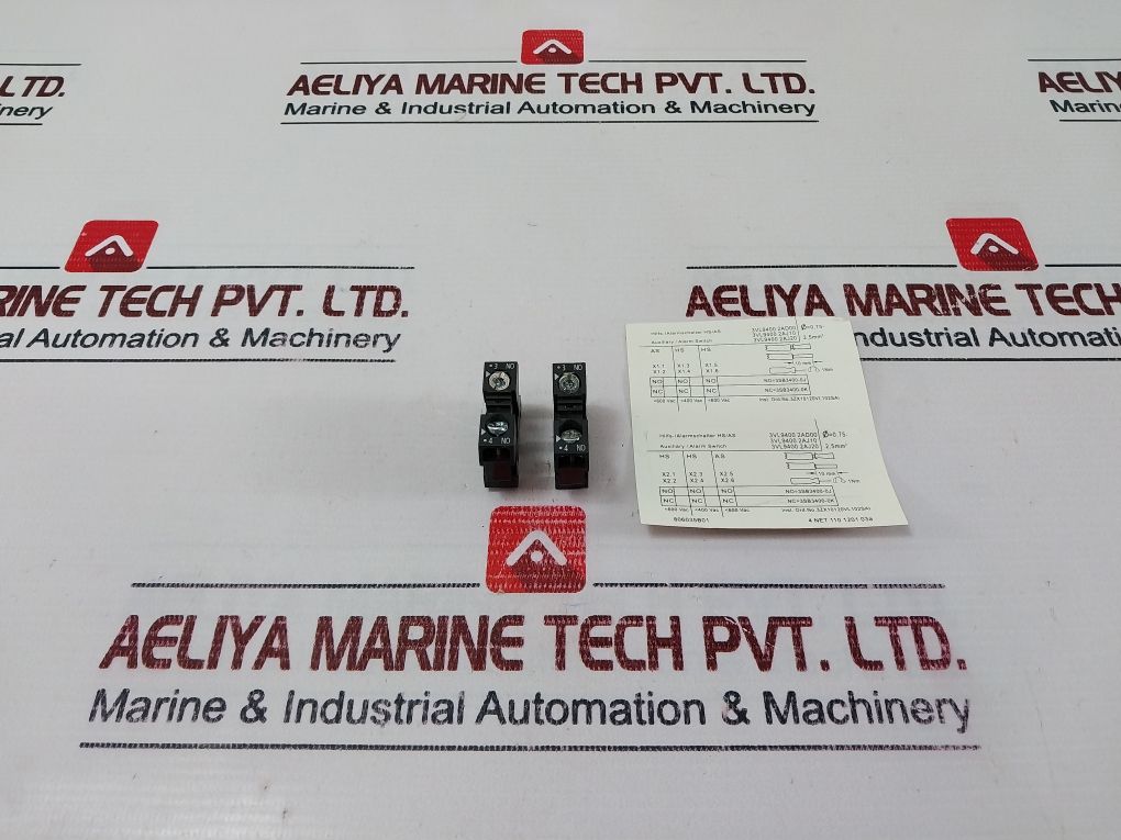 Lot Of 2X Siemens 3Sb3400-0J Auxiliary/Alarm Switch 400V~ Ac12 10A