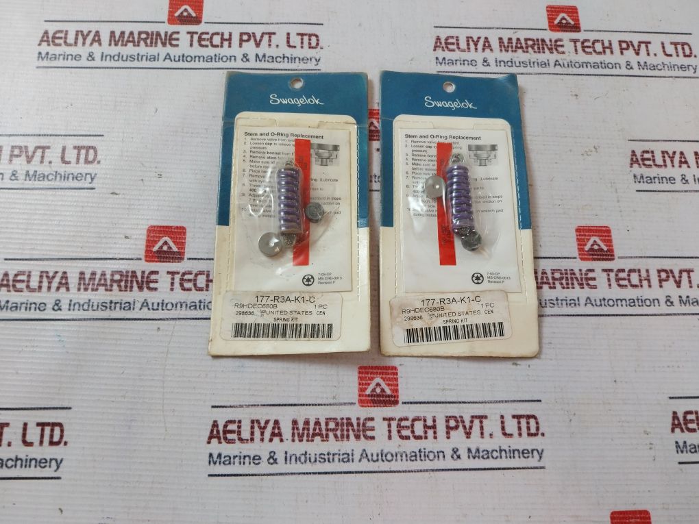 Lot Of 2X Swagelok 177-r3A-k1-c Relief Valve Spring Kit