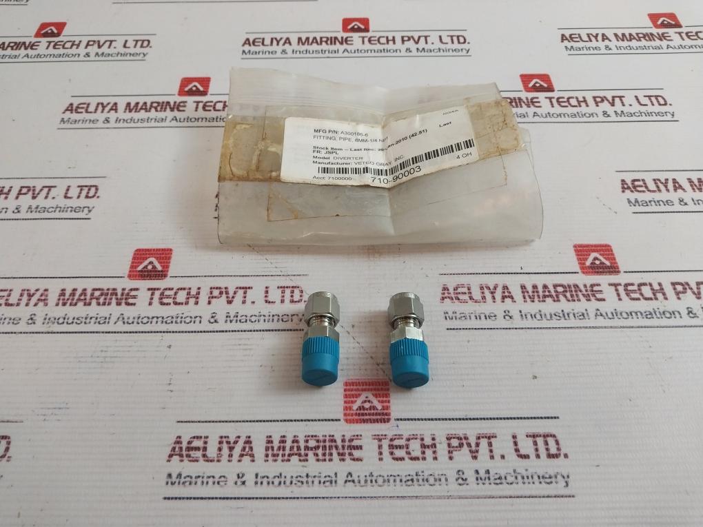 Lot Of 2X Swagelok 316 Tuv 278/03 Pipe Fitting A300186-6