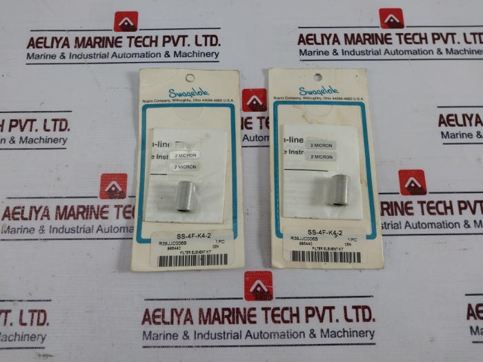 Lot Of 2X Swagelok Ss-4F-k4-2 Micron Filter Element Kit 2 R39Jjc006B