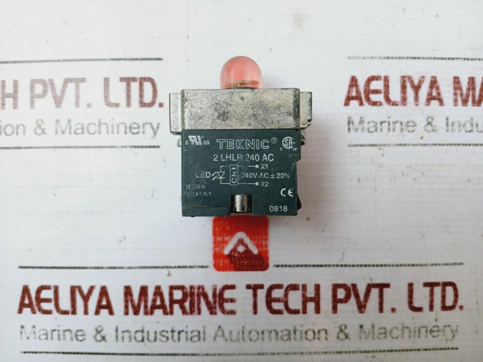 Lot Of 2X Teknic 2Lhlr 240 Ac Red Led Indicator Iec/En 60947-5-1