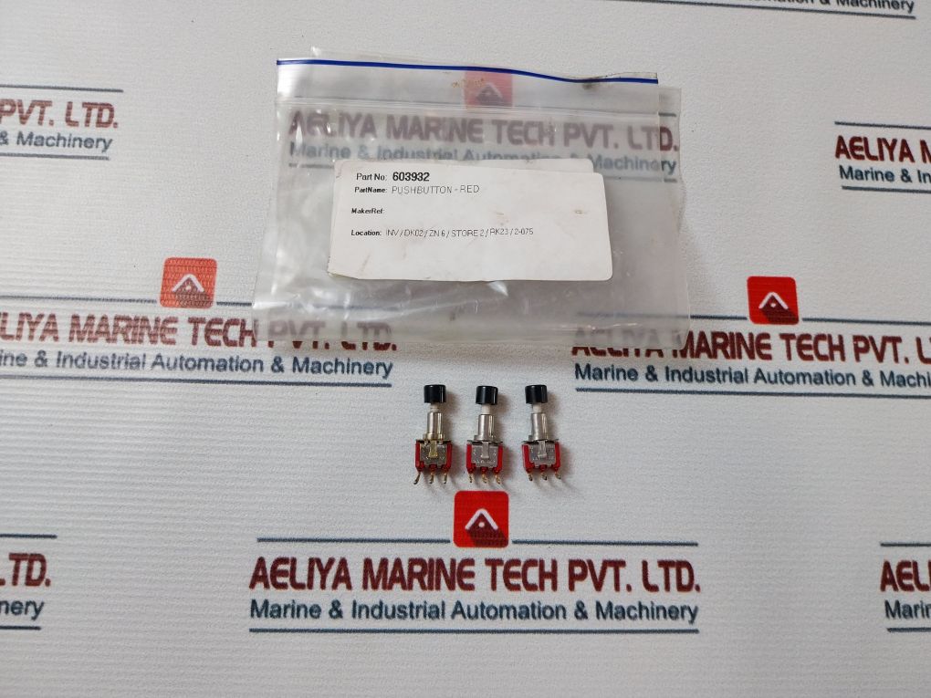 Lot Of 3X C&K 8168 Push Button Switch 603932