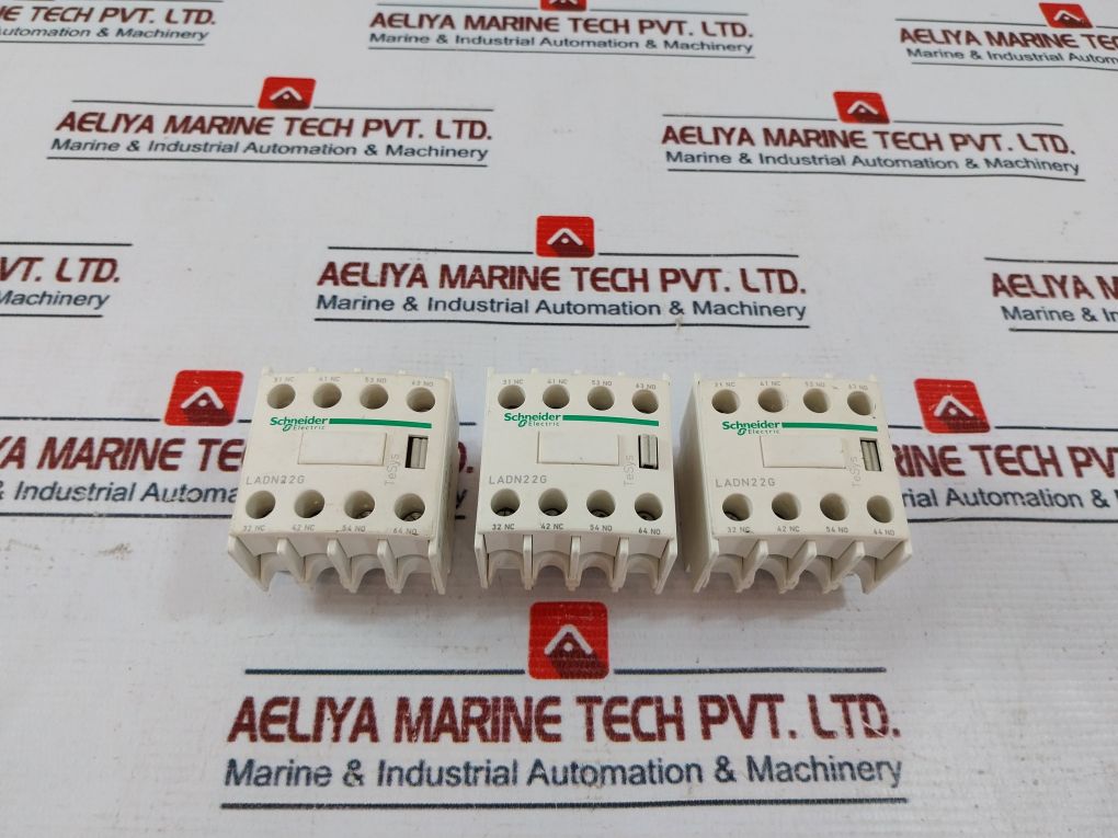 Lot Of 3X Schneider Electric/Telemecanique Ladn22G Auxiliary Contact Block