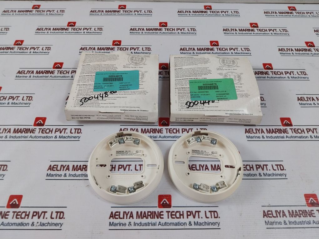 Lot Of 3X Siemens Db-11E Automatic Fire Detector Base For Use With S-2378