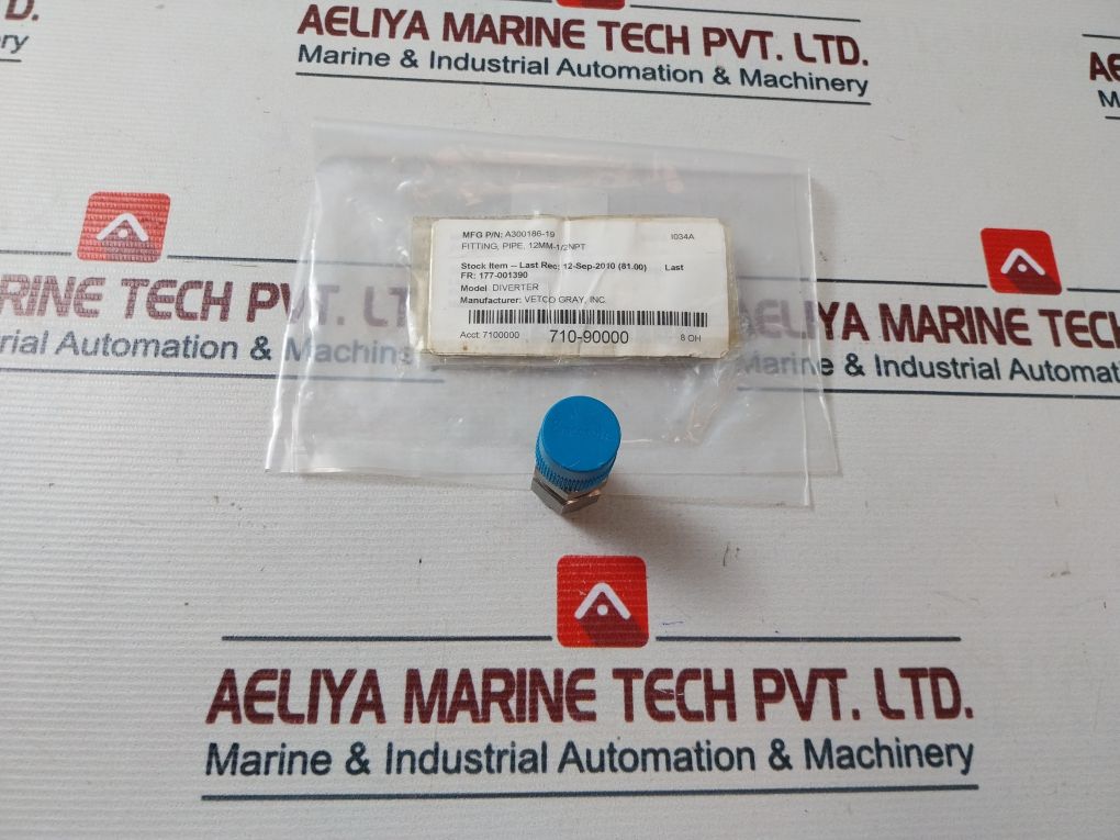 Lot Of 3X Swagelok 316 Pipe Fitting 12Mm-1/2Npt A300186-19