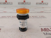 Lot Of 3X Telemecanique Xb7 Ev08Bpn Pilot Lamp Amber